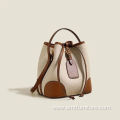 2023 Genuine Leather Bucket Bag